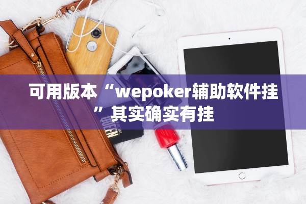可用版本“wepoker辅助软件挂”其实确实有挂