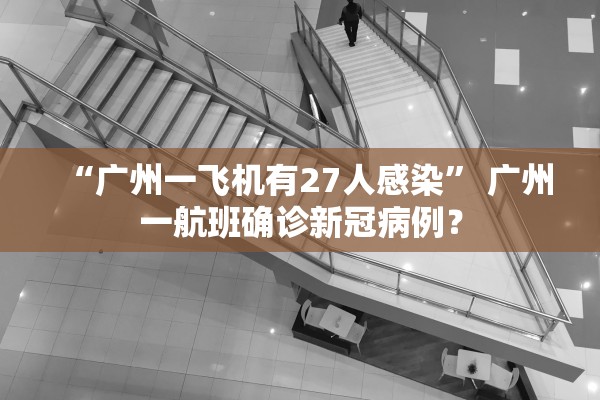 “广州一飞机有27人感染” 广州一航班确诊新冠病例？