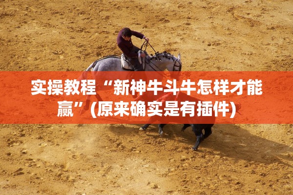 实操教程“新神牛斗牛怎样才能赢	”(原来确实是有插件)