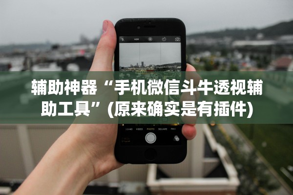 辅助神器“手机微信斗牛透视辅助工具”(原来确实是有插件)