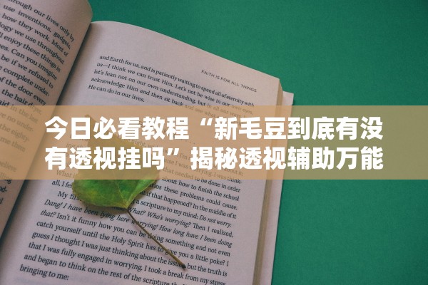今日必看教程“新毛豆到底有没有透视挂吗	”揭秘透视辅助万能挂用法
