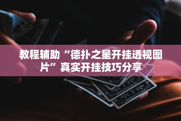 教程辅助“德扑之星开挂透视图片”真实开挂技巧分享