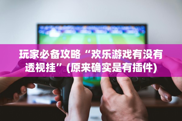 玩家必备攻略“欢乐游戏有没有透视挂	”(原来确实是有插件)