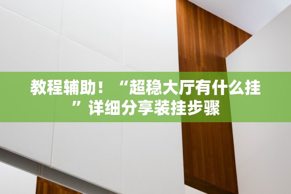 教程辅助！“超稳大厅有什么挂”详细分享装挂步骤