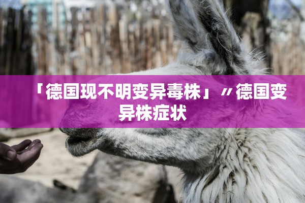 「德国现不明变异毒株」〃德国变异株症状