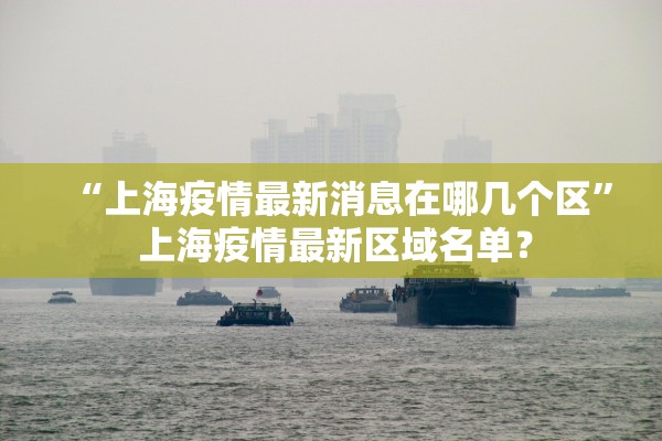 “上海疫情最新消息在哪几个区” 上海疫情最新区域名单？