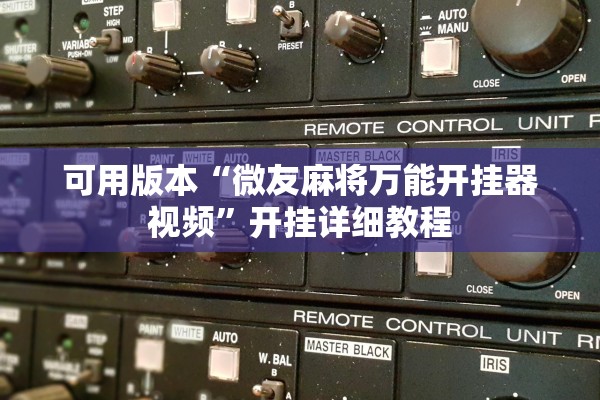 可用版本“微友麻将万能开挂器视频”开挂详细教程