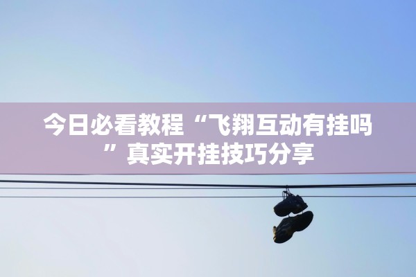 今日必看教程“飞翔互动有挂吗”真实开挂技巧分享