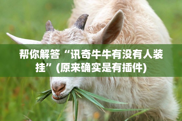 帮你解答“讯奇牛牛有没有人装挂”(原来确实是有插件)