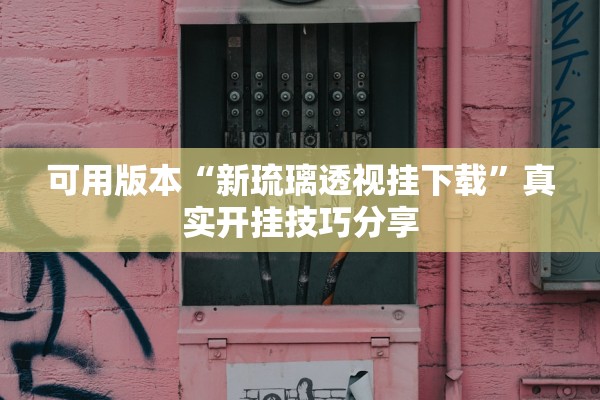 可用版本“新琉璃透视挂下载	”真实开挂技巧分享
