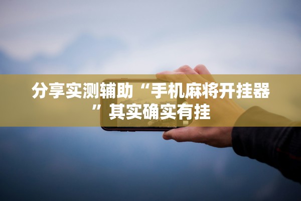 分享实测辅助“手机麻将开挂器”其实确实有挂