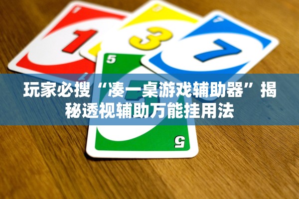 玩家必搜“凑一桌游戏辅助器”揭秘透视辅助万能挂用法
