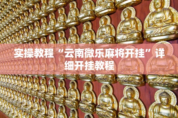 实操教程“云南微乐麻将开挂”详细开挂教程