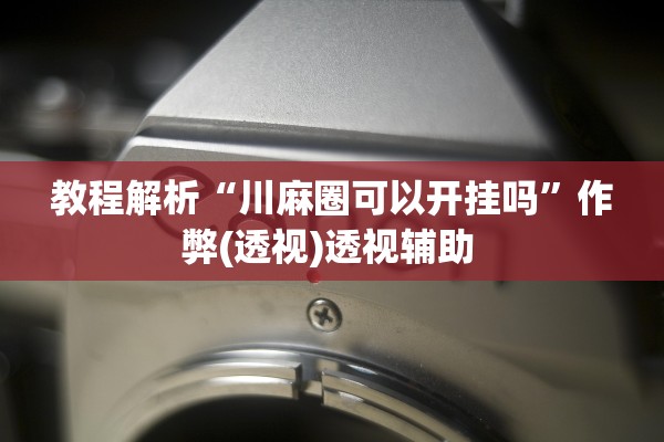 教程解析“川麻圈可以开挂吗”作弊(透视)透视辅助 