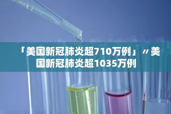 「美国新冠肺炎超710万例」〃美国新冠肺炎超1035万例