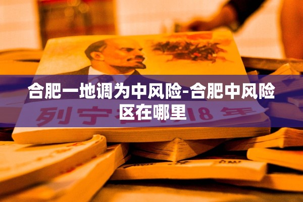 合肥一地调为中风险-合肥中风险区在哪里