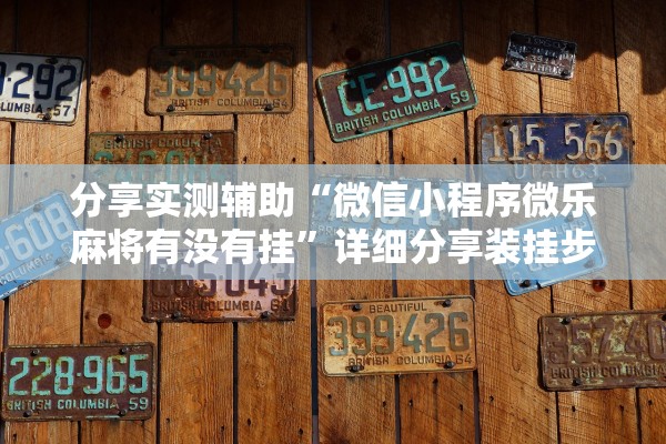 分享实测辅助“微信小程序微乐麻将有没有挂”详细分享装挂步骤教程
