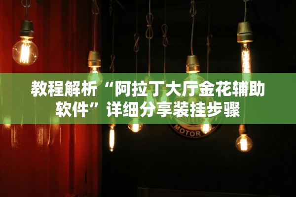 教程解析“阿拉丁大厅金花辅助软件”详细分享装挂步骤