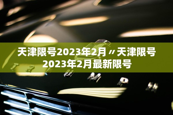 天津限号2023年2月〃天津限号2023年2月最新限号