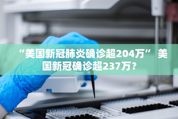 “美国新冠肺炎确诊超204万	” 美国新冠确诊超237万？