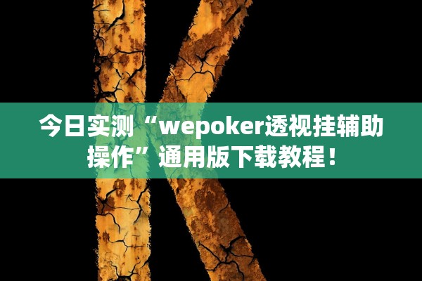 今日实测“wepoker透视挂辅助操作”通用版下载教程！