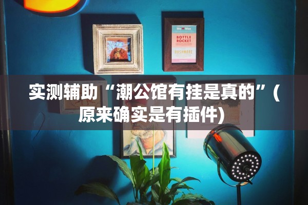 实测辅助“潮公馆有挂是真的”(原来确实是有插件) 