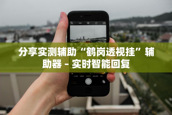 分享实测辅助“鹤岗透视挂	”辅助器 – 实时智能回复