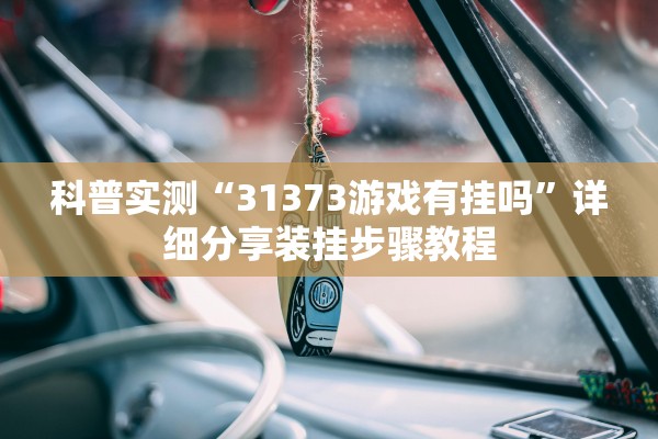 科普实测“31373游戏有挂吗	”详细分享装挂步骤教程