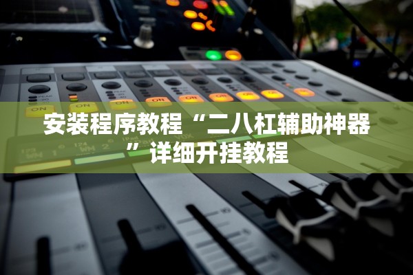 安装程序教程“二八杠辅助神器”详细开挂教程