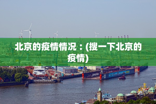 北京的疫情情况︰(搜一下北京的疫情)