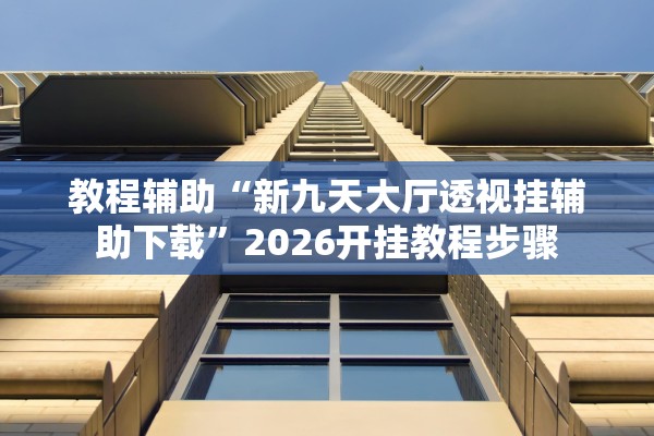 教程辅助“新九天大厅透视挂辅助下载”2026开挂教程步骤