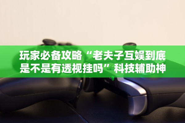 玩家必备攻略“老夫子互娱到底是不是有透视挂吗”科技辅助神器手机版教程