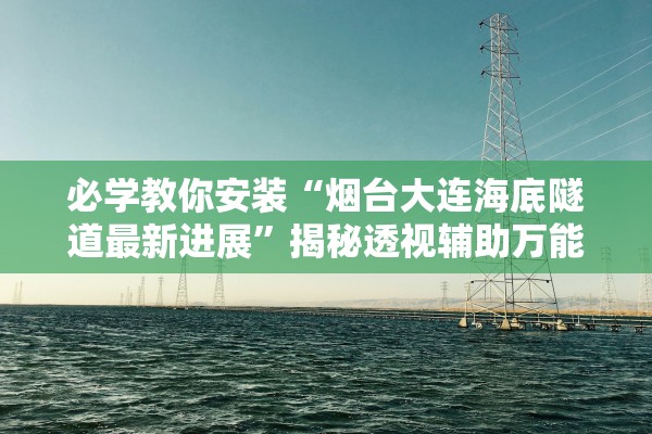 必学教你安装“烟台大连海底隧道最新进展”揭秘透视辅助万能挂用法