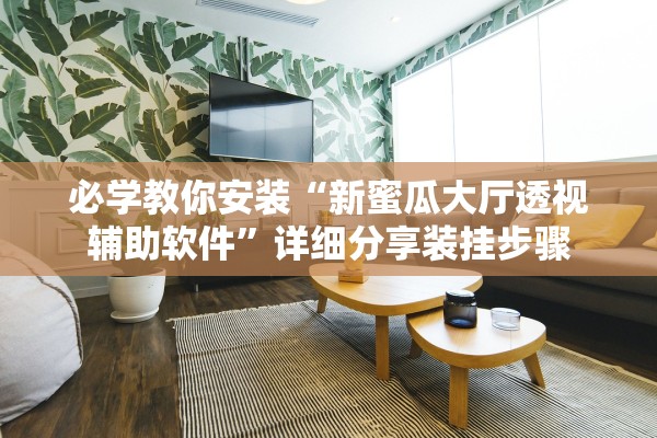 必学教你安装“新蜜瓜大厅透视辅助软件”详细分享装挂步骤