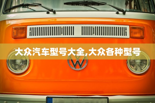 大众汽车型号大全,大众各种型号 大众汽车型号大全,大众各种型号
