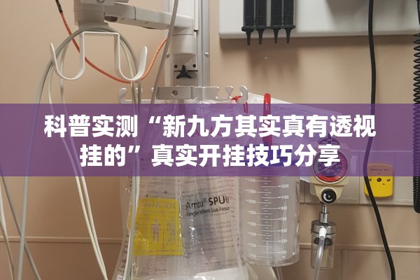科普实测“新九方其实真有透视挂的”真实开挂技巧分享