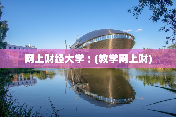 网上财经大学︰(教学网上财)