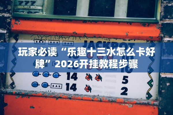 玩家必读“乐趣十三水怎么卡好牌	”2026开挂教程步骤