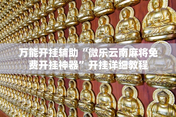 万能开挂辅助“微乐云南麻将免费开挂神器”开挂详细教程