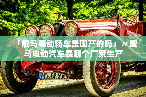 「威马电动轿车是国产的吗」〃威马电动汽车是哪个厂家生产