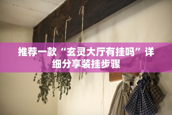 推荐一款“玄灵大厅有挂吗”详细分享装挂步骤