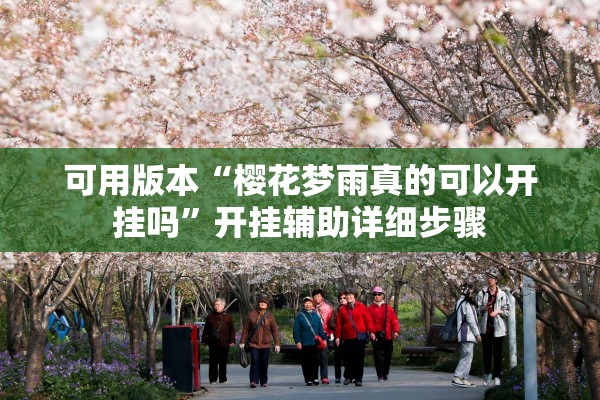 可用版本“樱花梦雨真的可以开挂吗	”开挂辅助详细步骤