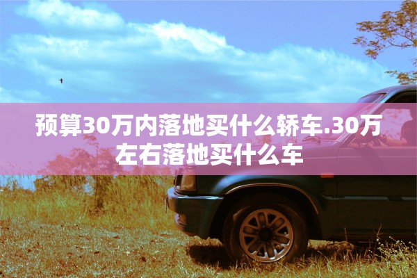 预算30万内落地买什么轿车.30万左右落地买什么车