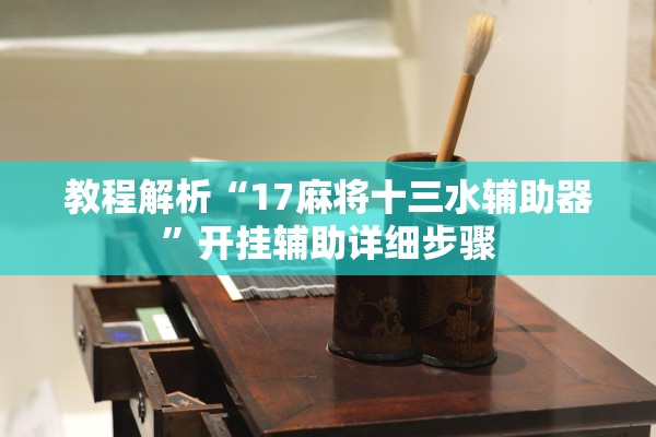 教程解析“17麻将十三水辅助器”开挂辅助详细步骤