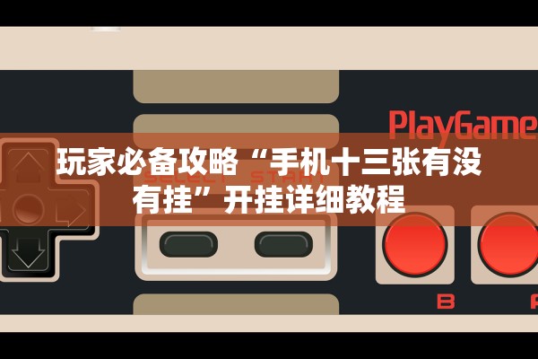 玩家必备攻略“手机十三张有没有挂”开挂详细教程