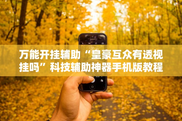 万能开挂辅助“皇豪互众有透视挂吗”科技辅助神器手机版教程