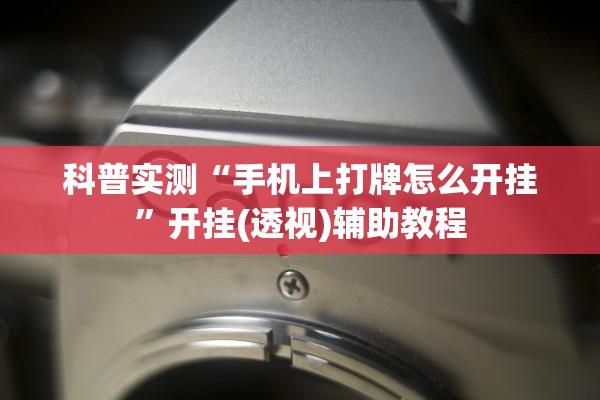 科普实测“手机上打牌怎么开挂”开挂(透视)辅助教程