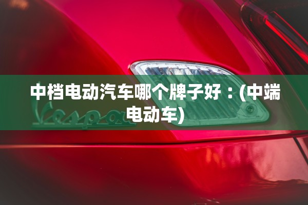 中档电动汽车哪个牌子好︰(中端电动车) 中档电动汽车哪个牌子好︰(中端电动车)