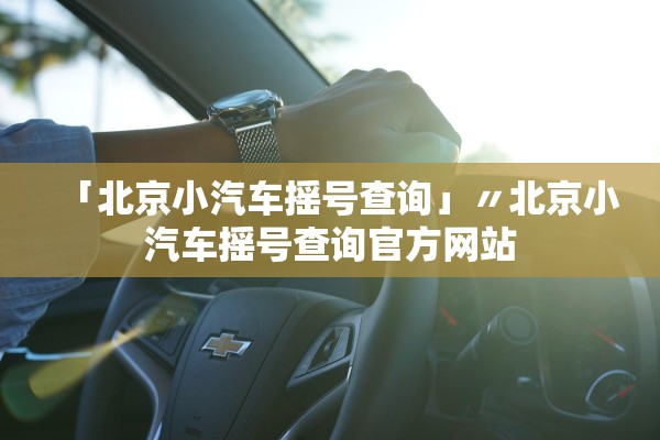 「北京小汽车摇号查询」〃北京小汽车摇号查询官方网站
