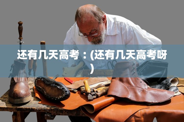 还有几天高考︰(还有几天高考呀)